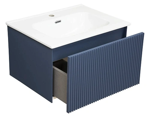 Тумба под раковину LA FENICE TERRA Blu Grigio синяя 60 FNC-01-TER-BG-60 Тумба под раковину LA FENICE TERRA Blu Grigio синяя 60 FNC-01-TER-BG-60