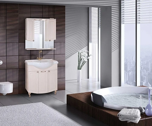 Тумба под раковину Onika АРНО-КЛАССИК 80.11 белое дерево 108035 Тумба под раковину Onika АРНО-КЛАССИК 80.11 белое дерево 108035