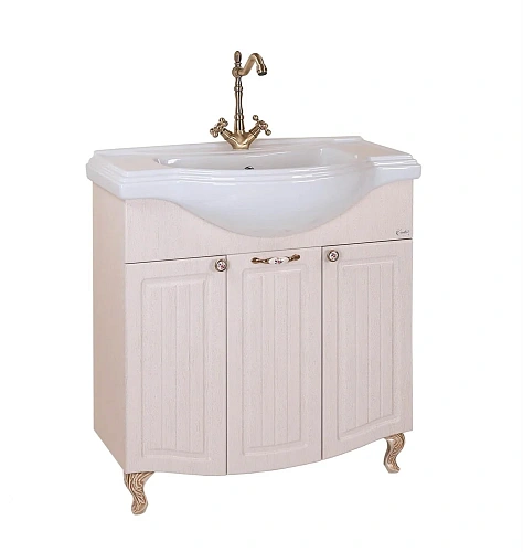 Тумба под раковину Onika АРНО-КЛАССИК 80.11 белое дерево 108035 Тумба под раковину Onika АРНО-КЛАССИК 80.11 белое дерево 108035