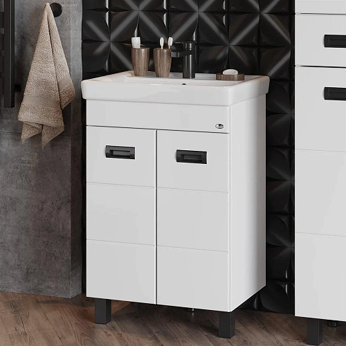 Тумба под раковину Onika БАЛТИКА-КВАДРО Black 55.11 105552 Тумба под раковину Onika БАЛТИКА-КВАДРО Black 55.11 105552