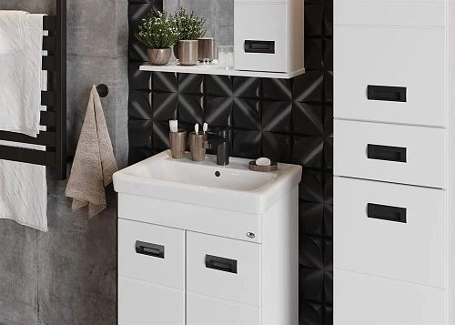 Тумба под раковину Onika БАЛТИКА-КВАДРО Black 55.11 105552 Тумба под раковину Onika БАЛТИКА-КВАДРО Black 55.11 105552