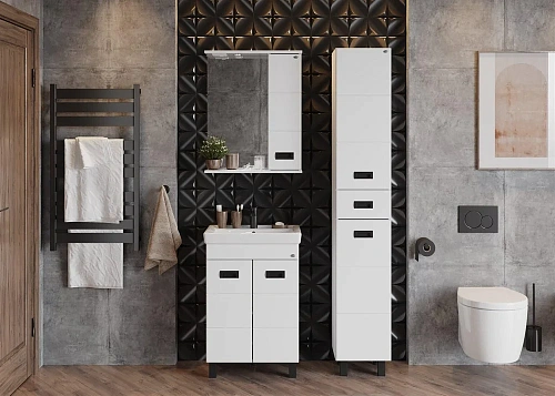 Тумба под раковину Onika БАЛТИКА-КВАДРО Black 60.11 106139 Тумба под раковину Onika БАЛТИКА-КВАДРО Black 60.11 106139