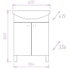 Тумба под раковину Onika ЛИГА 60.11 106134 Тумба под раковину Onika ЛИГА 60.11 106134