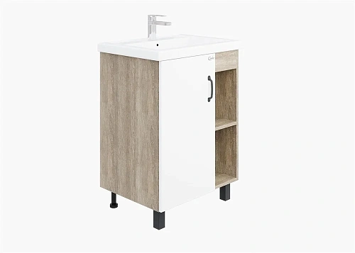 Тумба под раковину Onika ТИМБЕР 60.01 белый мат./дуб сонома 106115 Тумба под раковину Onika ТИМБЕР 60.01 белый мат./дуб сонома 106115