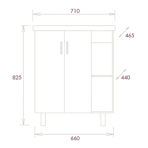 Тумба под раковину Onika ТИМБЕР 70.10 белый мат./дуб сонома 107056 Тумба под раковину Onika ТИМБЕР 70.10 белый мат./дуб сонома 107056