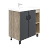 Тумба под раковину Onika ТИМБЕР 70.10 серый мат./дуб сонома 107057