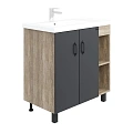 Тумба под раковину Onika ТИМБЕР 70.10 серый мат./дуб сонома 107057 Тумба под раковину Onika ТИМБЕР 70.10 серый мат./дуб сонома 107057