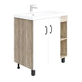 Тумба под раковину Onika ТИМБЕР 80.10 белый мат./дуб сонома 108045 Тумба под раковину Onika ТИМБЕР 80.10 белый мат./дуб сонома 108045