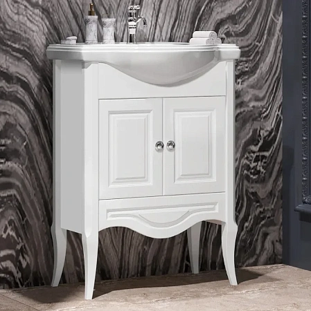 Тумба под раковину Opadiris Брунелла 65, белый матовый (под раковину Кировит Классик 65) 00-00000474 Тумба под раковину Opadiris Брунелла 65, белый матовый (под раковину Кировит Классик 65) 00-00000474