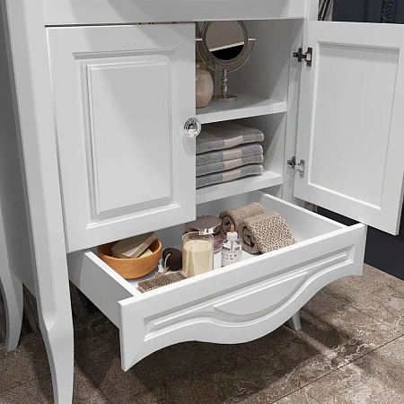 Тумба под раковину Opadiris Брунелла 65, белый матовый (под раковину Кировит Классик 65) 00-00000474 Тумба под раковину Opadiris Брунелла 65, белый матовый (под раковину Кировит Классик 65) 00-00000474