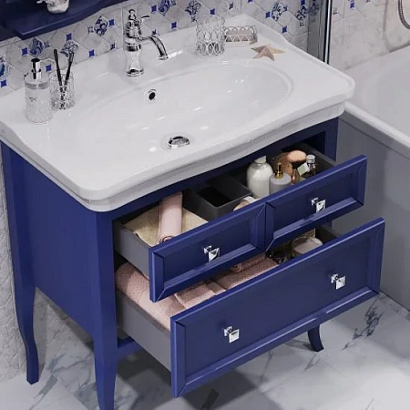 Тумба под раковину Opadiris Валери 85, сапфир (под раковину Kirovit Модерн 85) 00-00006802 Тумба под раковину Opadiris Валери 85, сапфир (под раковину Kirovit Модерн 85) 00-00006802