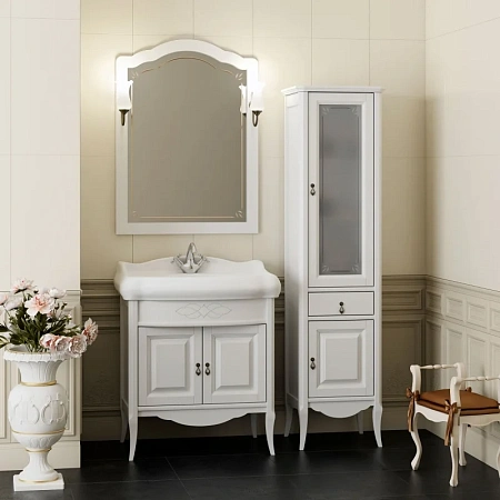 Тумба под раковину Opadiris Лоренцо 80, белый матовый (под раковину Cerastyle Виктория 80) Z0000008220 Тумба под раковину Opadiris Лоренцо 80, белый матовый (под раковину Cerastyle Виктория 80) Z0000008220