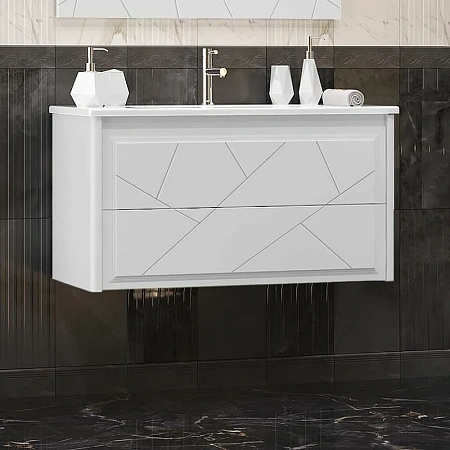 Тумба под раковину Opadiris Луиджи 100 подвесная, белый матовый, вар. 2 (под раковину Dreja Эйфория 100) 00-00006177 Тумба под раковину Opadiris Луиджи 100 подвесная, белый матовый, вар. 2 (под раковину Dreja Эйфория 100) 00-00006177