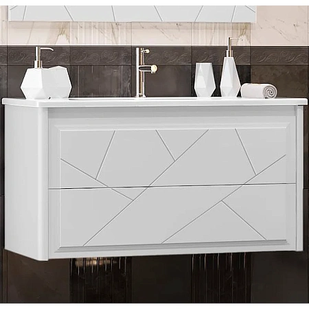 Тумба под раковину Opadiris Луиджи 100 подвесная, белый матовый, вар. 2 (под раковину Dreja Эйфория 100) 00-00006177 Тумба под раковину Opadiris Луиджи 100 подвесная, белый матовый, вар. 2 (под раковину Dreja Эйфория 100) 00-00006177