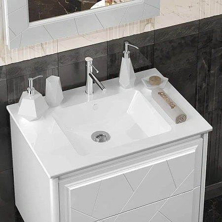 Тумба под раковину Opadiris Луиджи 70 подвесная, белый матовый, вар. 2 (под раковину CeraStyle Ibiza 71) 00-00005952 Тумба под раковину Opadiris Луиджи 70 подвесная, белый матовый, вар. 2 (под раковину CeraStyle Ibiza 71) 00-00005952