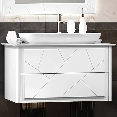 Тумба под раковину Opadiris Луиджи 90 подвесная, белый матовый, вар. 2 (под раковину CeraStyle Ibiza 91) 00-00005939 Тумба под раковину Opadiris Луиджи 90 подвесная, белый матовый, вар. 2 (под раковину CeraStyle Ibiza 91) 00-00005939