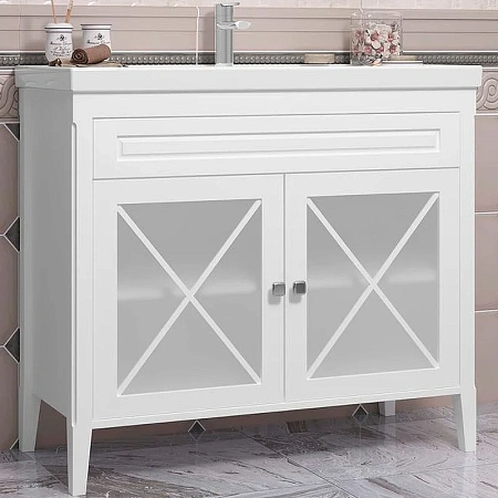 Тумба под раковину Opadiris Палермо 100, белый матовый (под раковину CeraStyle FRAME 100) 00-00006722 Тумба под раковину Opadiris Палермо 100, белый матовый (под раковину CeraStyle FRAME 100) 00-00006722