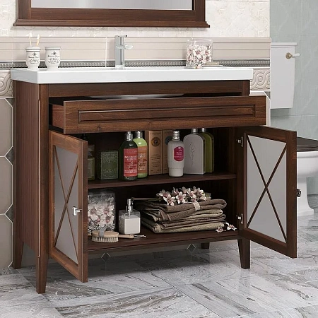 Тумба под раковину Opadiris Палермо 100, светлый орех (под раковину CeraStyle FRAME 100) 00-00006723 Тумба под раковину Opadiris Палермо 100, светлый орех (под раковину CeraStyle FRAME 100) 00-00006723