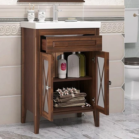 Тумба под раковину Opadiris Палермо 60, светлый орех (под раковину CeraStyle FRAME 60) 00-00006718 Тумба под раковину Opadiris Палермо 60, светлый орех (под раковину CeraStyle FRAME 60) 00-00006718