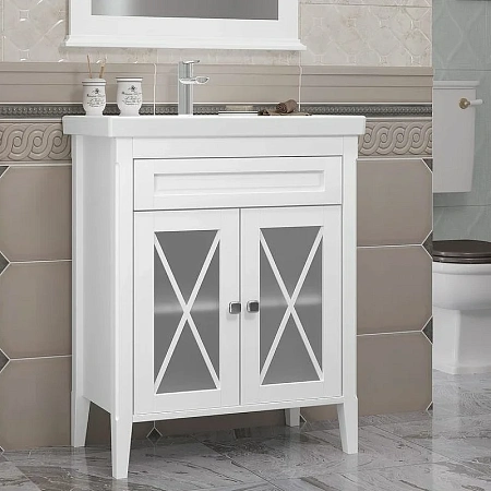 Тумба под раковину Opadiris Палермо 70, белый матовый (под раковину CeraStyle FRAME 70) 00-00006720 Тумба под раковину Opadiris Палермо 70, белый матовый (под раковину CeraStyle FRAME 70) 00-00006720