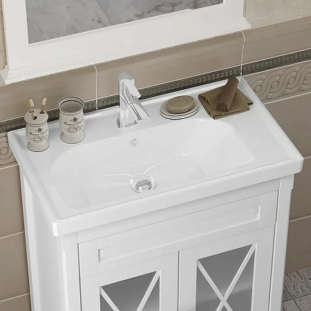 Тумба под раковину Opadiris Палермо 70, белый матовый (под раковину CeraStyle FRAME 70) 00-00006720 Тумба под раковину Opadiris Палермо 70, белый матовый (под раковину CeraStyle FRAME 70) 00-00006720