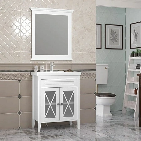 Тумба под раковину Opadiris Палермо 70, белый матовый (под раковину CeraStyle FRAME 70) 00-00006720 Тумба под раковину Opadiris Палермо 70, белый матовый (под раковину CeraStyle FRAME 70) 00-00006720