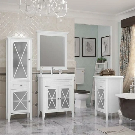 Тумба под раковину Opadiris Палермо 70, белый матовый (под раковину CeraStyle FRAME 70) 00-00006720 Тумба под раковину Opadiris Палермо 70, белый матовый (под раковину CeraStyle FRAME 70) 00-00006720