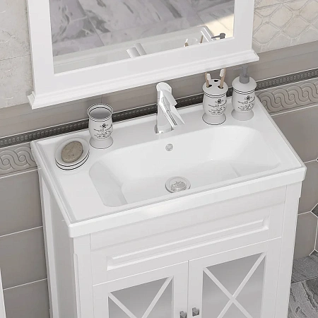 Тумба под раковину Opadiris Палермо 80, белый матовый (под раковину CeraStyle FRAME 80) 00-00002353 Тумба под раковину Opadiris Палермо 80, белый матовый (под раковину CeraStyle FRAME 80) 00-00002353