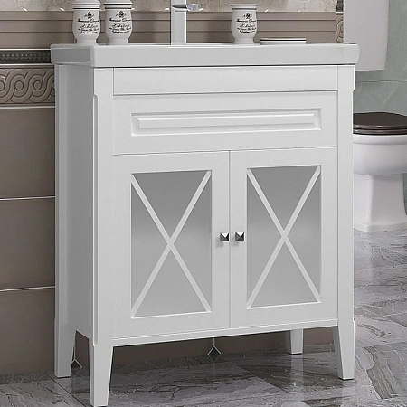 Тумба под раковину Opadiris Палермо 80, белый матовый (под раковину CeraStyle FRAME 80) 00-00002353 Тумба под раковину Opadiris Палермо 80, белый матовый (под раковину CeraStyle FRAME 80) 00-00002353