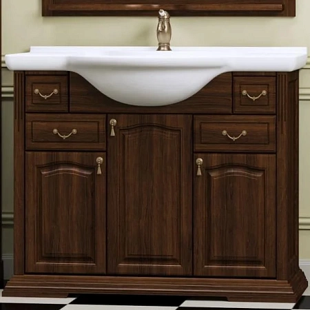 Тумба под раковину Opadiris Риспекто 100, орех антикварный (под раковину Классик 105) Z0000001784 Тумба под раковину Opadiris Риспекто 100, орех антикварный (под раковину Классик 105) Z0000001784