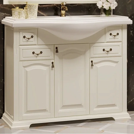 Тумба под раковину Opadiris Риспекто 100, слоновая кость (под раковину Классик 105) Z0000006705 Тумба под раковину Opadiris Риспекто 100, слоновая кость (под раковину Классик 105) Z0000006705