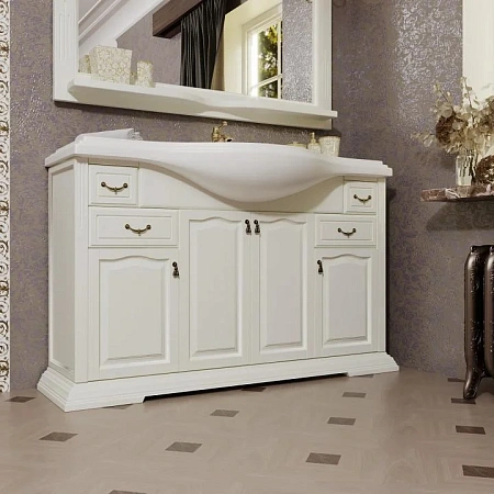 Тумба под раковину Opadiris Риспекто 120, слоновая кость (под раковину Классик 120) Z0000009687 Тумба под раковину Opadiris Риспекто 120, слоновая кость (под раковину Классик 120) Z0000009687