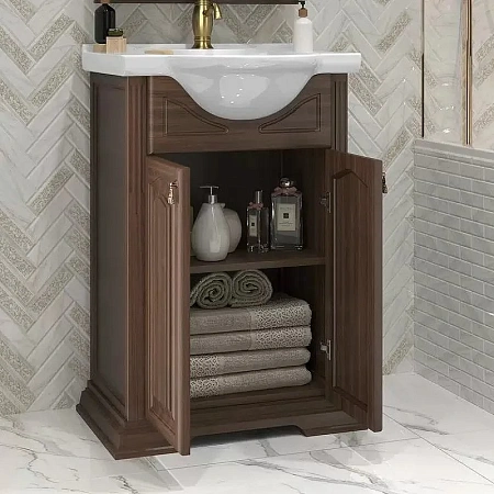 Тумба под раковину Opadiris Риспекто 55, орех антикварный (раковина Капри 55) 00-00005752 Тумба под раковину Opadiris Риспекто 55, орех антикварный (раковина Капри 55) 00-00005752