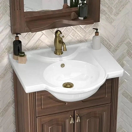 Тумба под раковину Opadiris Риспекто 55, орех антикварный (раковина Капри 55) 00-00005752 Тумба под раковину Opadiris Риспекто 55, орех антикварный (раковина Капри 55) 00-00005752