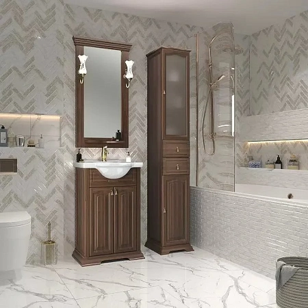 Тумба под раковину Opadiris Риспекто 55, орех антикварный (раковина Капри 55) 00-00005752 Тумба под раковину Opadiris Риспекто 55, орех антикварный (раковина Капри 55) 00-00005752