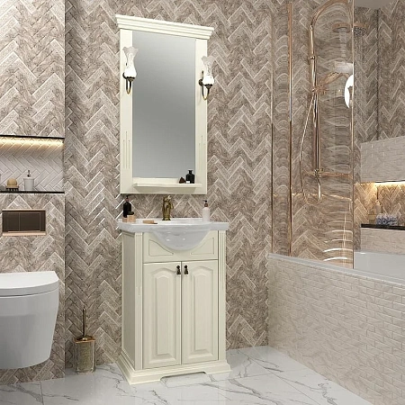 Тумба под раковину Opadiris Риспекто 55, слоновая кость (под раковину Cerastyle Nil 55) 00-00005759 Тумба под раковину Opadiris Риспекто 55, слоновая кость (под раковину Cerastyle Nil 55) 00-00005759