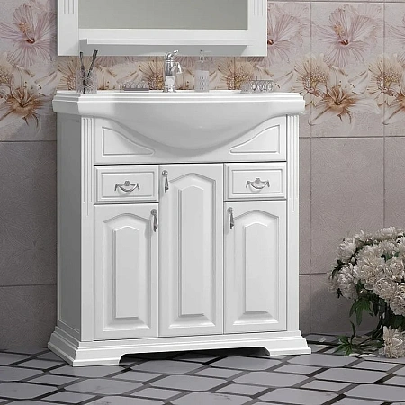 Тумба под раковину Opadiris Риспекто 80, белый матовый (под раковину Классик 80) 00-00006024 Тумба под раковину Opadiris Риспекто 80, белый матовый (под раковину Классик 80) 00-00006024