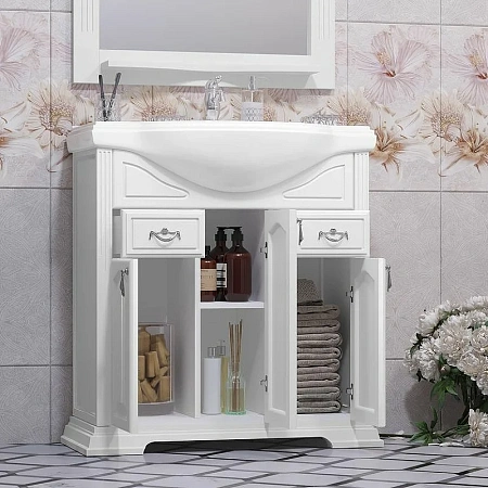 Тумба под раковину Opadiris Риспекто 80, белый матовый (под раковину Классик 80) 00-00006024 Тумба под раковину Opadiris Риспекто 80, белый матовый (под раковину Классик 80) 00-00006024