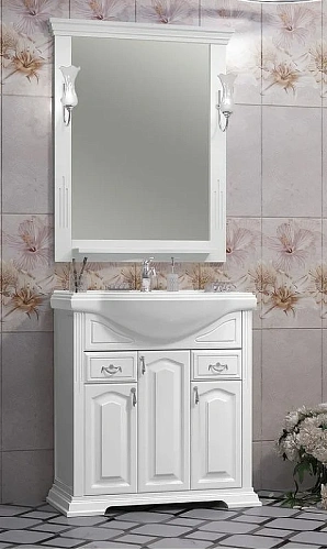 Тумба под раковину Opadiris Риспекто 80, белый матовый (под раковину Классик 80) 00-00006024 Тумба под раковину Opadiris Риспекто 80, белый матовый (под раковину Классик 80) 00-00006024