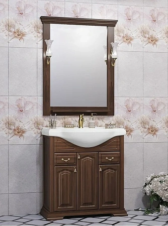 Тумба под раковину Opadiris Риспекто 80, орех антикварный (под раковину Классик 80) 00-00006025 Тумба под раковину Opadiris Риспекто 80, орех антикварный (под раковину Классик 80) 00-00006025