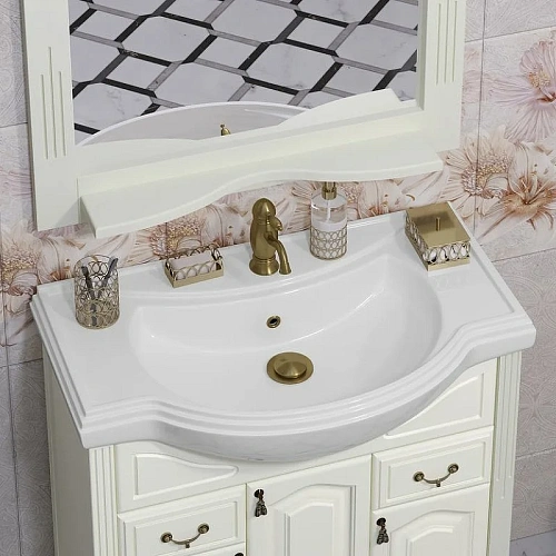 Тумба под раковину Opadiris Риспекто 80, слоновая кость (под раковину Классик 80) 00-00006022 Тумба под раковину Opadiris Риспекто 80, слоновая кость (под раковину Классик 80) 00-00006022