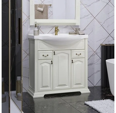 Тумба под раковину Opadiris Риспекто 85, слоновая кость (под раковину Santek Сенеж 87) 00-00006703 Тумба под раковину Opadiris Риспекто 85, слоновая кость (под раковину Santek Сенеж 87) 00-00006703