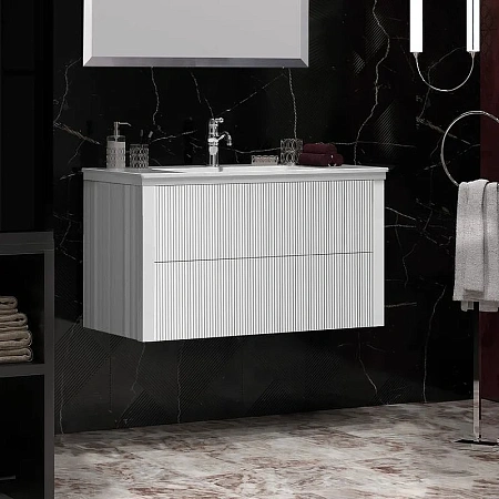 Тумба под раковину Opadiris Рубинно 90 подвесная, Белый глянцевый, вар. 2 (под раковину CeraStyle Ibiza 91) 00-00005944 Тумба под раковину Opadiris Рубинно 90 подвесная, Белый глянцевый, вар. 2 (под раковину CeraStyle Ibiza 91) 00-00005944