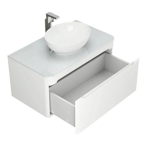 Тумба под раковину OWL 1975 Als 80, 1 ящик, белая OW09.01.00 Тумба под раковину OWL 1975 Als 80, 1 ящик, белая OW09.01.00