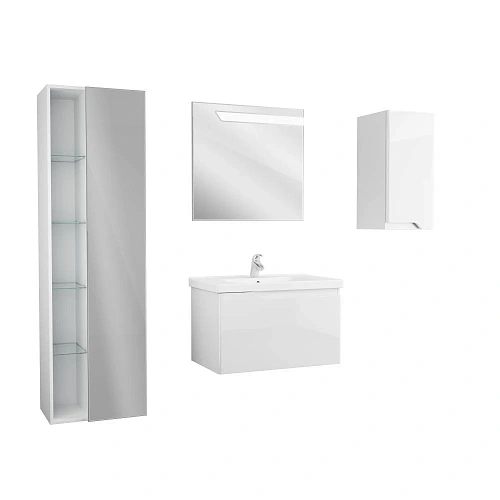 Тумба под раковину OWL 1975 Hella 80, белый лак OW24.02.00 Тумба под раковину OWL 1975 Hella 80, белый лак OW24.02.00