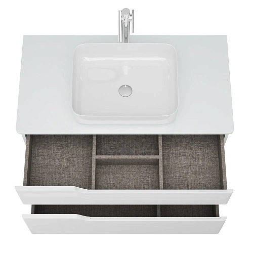 Тумба под раковину OWL 1975 Hella Cristal 100, белый лак OW24.19.00 Тумба под раковину OWL 1975 Hella Cristal 100, белый лак OW24.19.00