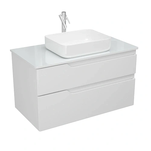 Тумба под раковину OWL 1975 Hella Cristal 100, белый лак OW24.19.00 Тумба под раковину OWL 1975 Hella Cristal 100, белый лак OW24.19.00