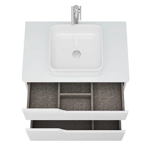 Тумба под раковину OWL 1975 Hella Cristal 80, белый лак OW24.18.00 Тумба под раковину OWL 1975 Hella Cristal 80, белый лак OW24.18.00