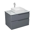 Тумба под раковину OWL 1975 Hella Cristal 80, серый лак OW24.18.01 Тумба под раковину OWL 1975 Hella Cristal 80, серый лак OW24.18.01