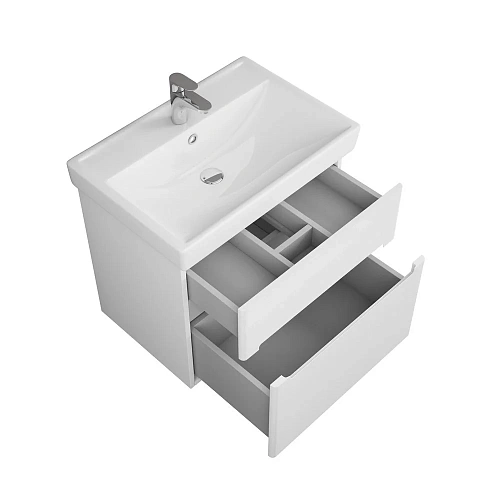 Тумба под раковину OWL 1975 Nyborg 70, 2 ящика, белая OW06.02.00 Тумба под раковину OWL 1975 Nyborg 70, 2 ящика, белая OW06.02.00